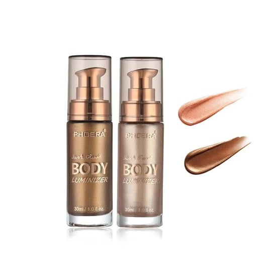 2 Pack PHOERA Body Luminizer, High Gloss Waterproof Body 103 G