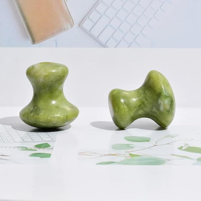 Mushroom Jade Gua Sha Facial Tools, Relaxing
