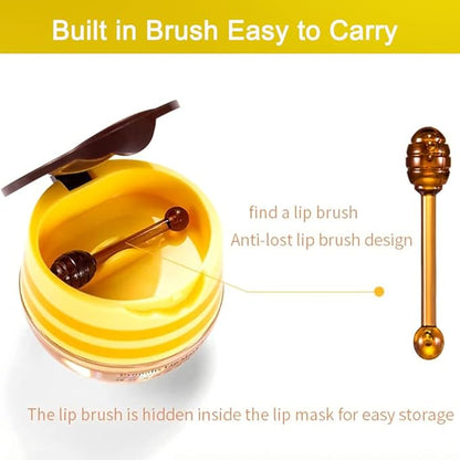 4PCS Nourishing Lip Balm Honey Pot,
