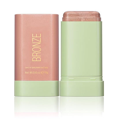 Multi-Use Makeup Blush Stick, Beauty Tinted Solid Blush Stick,Facial Contouring Highlight & Brighten Face Stick, Waterproof Moisturizer Stick, Suitable for All Skin (2#Soft Glow)