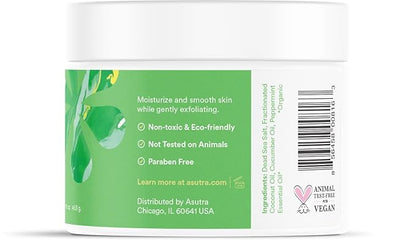 ASUTRA Dead Sea Salts Essential Oil Body Scrub Favorite Scents Bundle – 3, Full-Size 16 oz Body Scrubs – Vitamin C, Revitalizing Coconut, Cooling Cucumber – Ultra Hydrating, Gentle, and Moisturizing