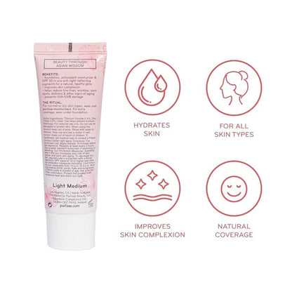 pūrlisse Radiant Glow Illuminating BB Cream Spf30 Hydrating (Tan Deep)