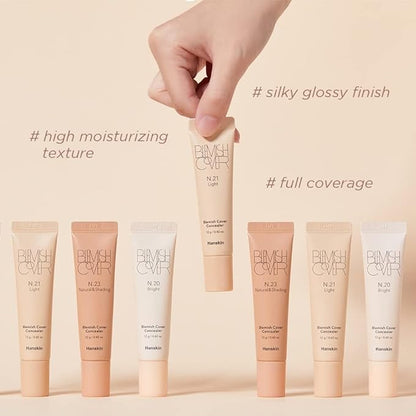 Hanskin New Blemish Cover Full Coverage Concealer, Semi 12g