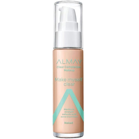Almay Foundation, Acne Face Makeup with Salicylic Acid, Face 1 Oz
