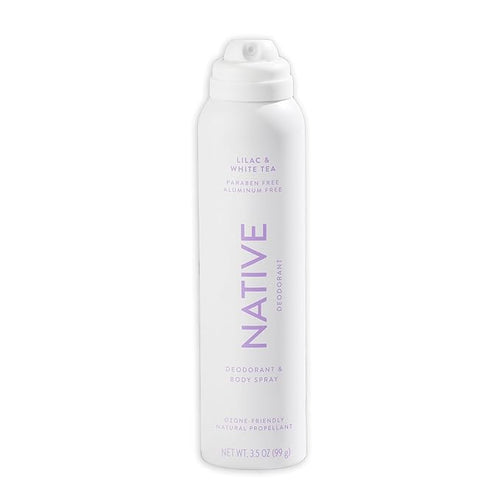 Native Deodorant & Body Spray Contains Naturally Derived Ingredients | Deodorant for Women and Men, All Day Odor Protection, Aluminum and Hydrocarbon Propellant Free | Lilac & White Tea