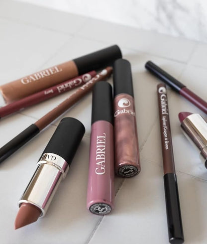 Gabriel Cosmetics Lip Gloss, Natural Lipgloss, Paraben Free, Vegan, Gluten-free,Cruelty-free, Non GMO, High performance and long lasting, Infused with Jojoba Seed Oil and Aloe, .27 fl oz. (Ambrosia)