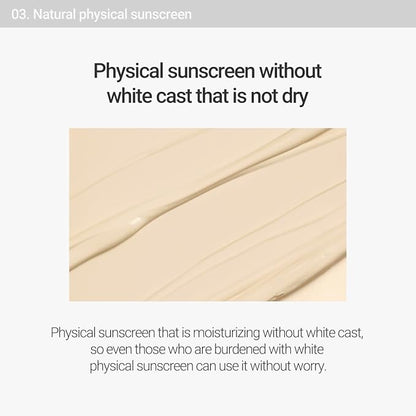 ROVECTIN Intense Moisture Sun Cream: Deep Moisturize, Mineral Sunscreen, UV Protector | Panthenol and Tocopherol for Dry, Combination Skin | Vegan Korean Skincare (1.69 fl.oz, 50ml)