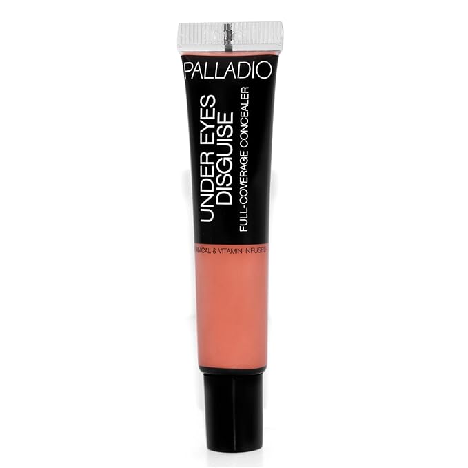 Palladio Full Coverage Concealer, Under Eyes Disguise, Creamy Peach Tea