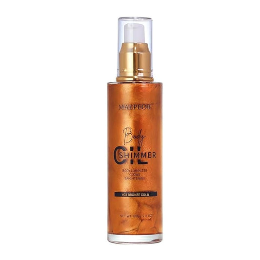 MAEPEOR Shimmer Body Luminizer 5 Colors Moisturizing Glow 80ML