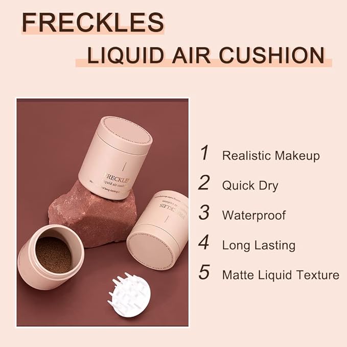 Erinde Upgrade Liquid Freckle Pen, Fake Freckles Stamp Saddle Brown