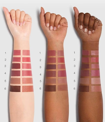 Light Pink Matte Lip Liner and Dark Lipstick Crayon Set, Velvet Long-Lasting Creamy Lip Liner Smudge-Proof Waterproof High Pigmented Lip Pencil Smooth Longwear Lip Liner For Women Makeup(#02)