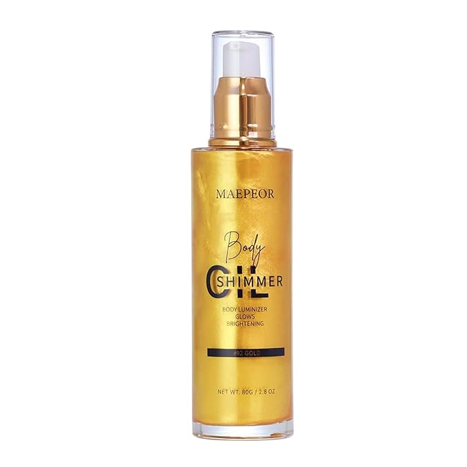 MAEPEOR Shimmer Body Luminizer 5 Colors Moisturizing Glow 80ML