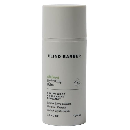 Blind Barber elixBoost Hydrating Balm - Daily Face Moisturizer for Men - Mens Anti-Aging Moisturizer with Juniper Berry Extract - Hydrates & Protects Skin Barrier (3.2oz / 100ml)