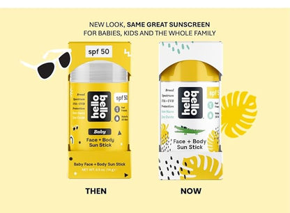 Hello Bello SPF 50 Face + Body Sunscreen Stick, 1oz