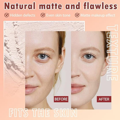 Oil Control Face Pressed Powder, Matte powder setting 1 Pcs)