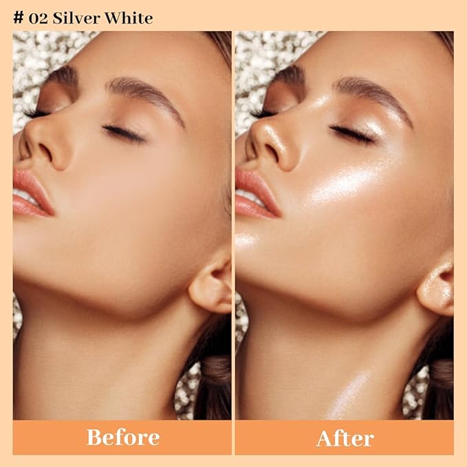UCANBE Hydrating Body Glitter Dewy Highlighter Makeup Luminizer - 03)