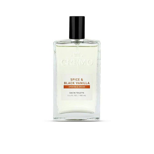 Cremo Cologne for Men - Spice & Black Vanilla Mens Cologne Spray - An Explosion of Vibrant Spices, Dark Woods and Black Vanilla, Fragrances For Men, 3.4 Fl Oz