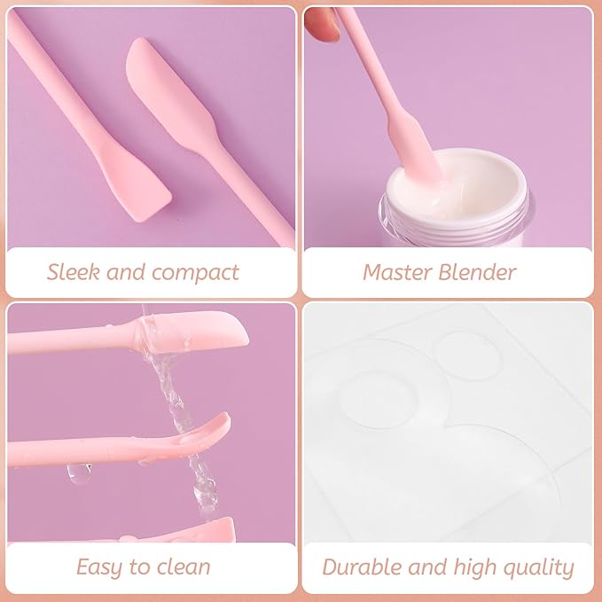 Makeup Mixing Palette Spatula Set, 2PCS Mini Acrylic