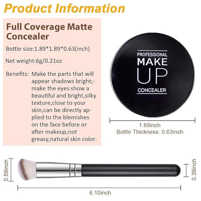Kaely Pot Concealer Full Coverage Set,under Eye Brightener ojeras 02