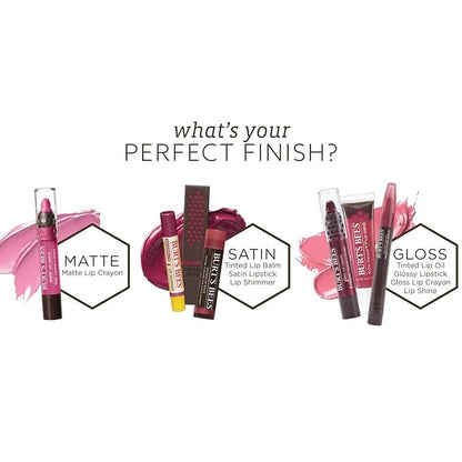 Burt's Bees 100 % Natural Moisturizing Tinted Lip Oil, Misted Plum, 1 Pen