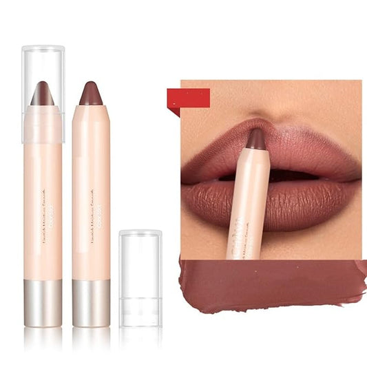 8 Colors High Pigmented Smooth Matte Lip Liner Pencil, Waterproof Velvet Lipstick Pen, Professional Lip Liner for Girls and Women (04)
