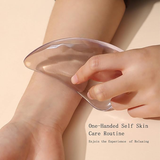 Transparent Gua Sha Facial Tools Natural Sculpting