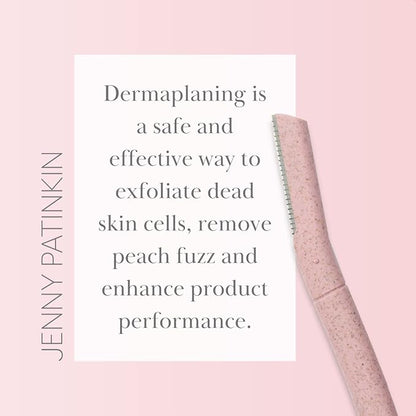 Dermaplaning Tool (3pcs) Set for Face, Expert Facial Razor for Women, Dermaplane Razor, Face Shaver for Women, Facial Dermaplaner, Peach Fuzz Remover, Exfoliated Skin & Hair Removal.