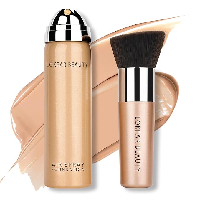 AirBrush Foundation Spray, Silky Mist Foundation Spray Makeup Warm Peach