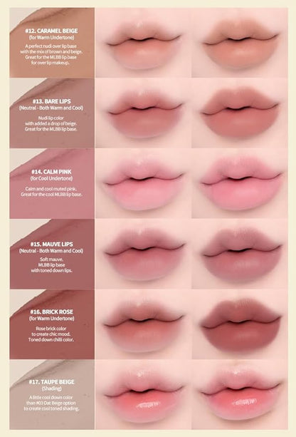 Heart Percent Dote On Mood Lip Pencil, Long-Lasting Creamy Lip Crayon Smooth Color Liner Retractable Lipstick Pencil 0.8g, #16. Brick Rose