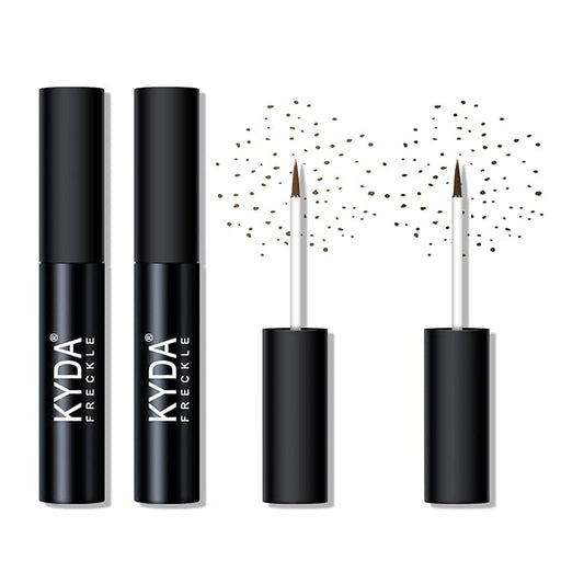 KYDA 2 Colors Liquid Freckle, Natural Freckle Makeup Brown&Dark Brown