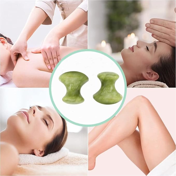 Mushroom Jade Gua Sha Facial Tools, Relaxing