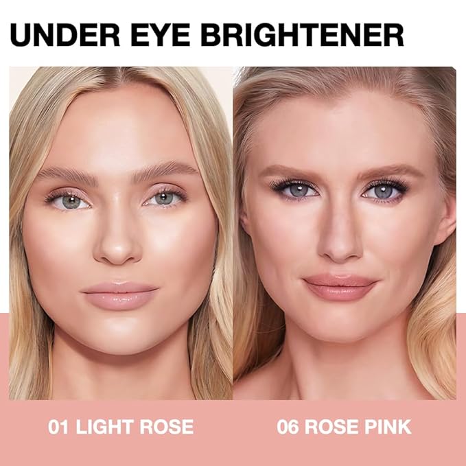evpct 2Pcs under Eye Brightener, Nourishing Luminous under & 06#