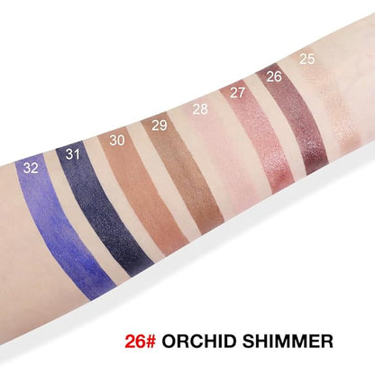 evpct Orchid Shimmer Cream Eye Shadow Brightener Sticks Set for Eyes, Orchid Shimmery Matte Pencil Eye shadow Applicator Stick Pen Palette Makeup Waterproof sombras en crema para ojos 26#