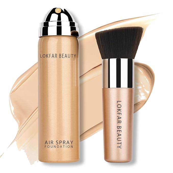 AirBrush Foundation Spray, Silky Mist Foundation Spray Makeup #02 Nude