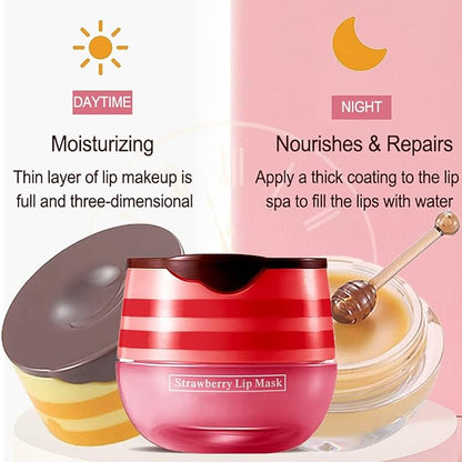 Bee Lip Balm Honey Pot, 4 Exfoliator