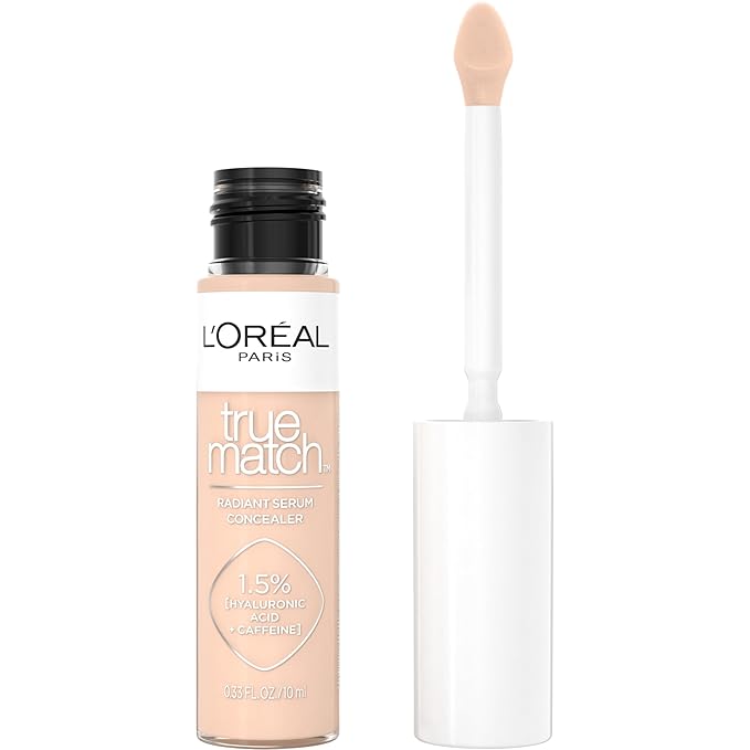 L’Oréal Paris True Match Radiant Serum Concealer, Brightening Caffeine, N3, 0.33 Oz