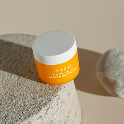 Lumene Nordic-C [Valo] Glow Moisturizer - Radiance Boosting Facial Moisturizer for Dry Skin - Enriched with Hyaluronic Acid & Vitamin C to Visibly Brighten + Plump Skin - 100% Vegan Skin Care (1.7 oz)