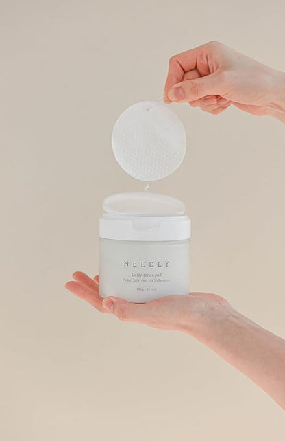 Needly | Exfoliating Facial Pads with BHA & PHA | Daily Toner Pad | for Pore Tightening
