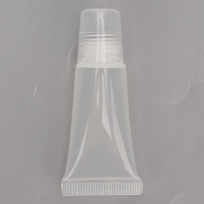ZJchao 25pcs 5ml Lip Gloss Tube, Refillable Mini Empty Cosmetic Balm Tubes Container for Comestic Makeup Travel Toiletries Shampoo Body Lotion