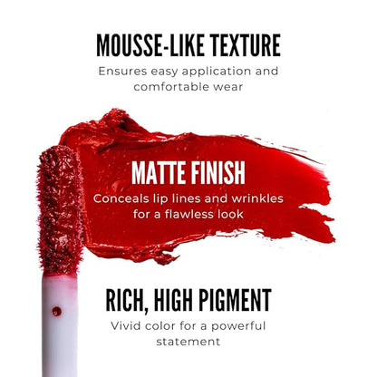 Light Pink Velvet Mousse Liquid Lipstick | High-Pigmented Non-Sticky Non-Drying | Noa