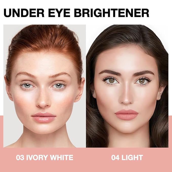 evpct 2Pcs under Eye Brightener, Nourishing Luminous under & 04#