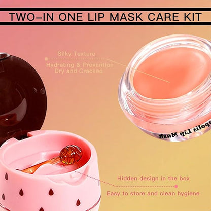 3 PCS Lip Balm Honey Pot, Wrinkle