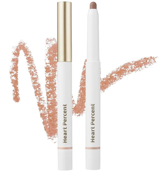 Heart Percent Dote On Mood Lip Pencil, Long-Lasting Creamy Lip Crayon Smooth Color Liner Retractable Lipstick Pencil 0.8g, 20. Salmon Beige