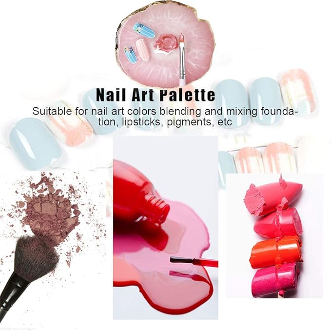 Resin Nail Art Palette, Kalolary Polish Holder Drawing