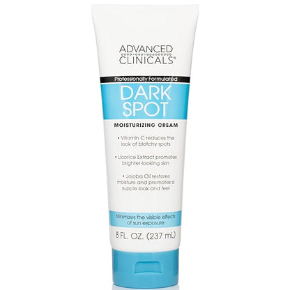 Advanced Clinicals Dark Spot Vitamin C Cream For Face, Hand, & Body Lotion, Anti Aging Therapeutic Skin Care Moisturizer Lotion Reduces Appearance Of Age Spots, Blotchy Skin, & Wrinkles, (2-Pack)