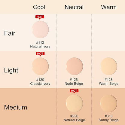 KYDA AirBrush Foundation Spray, Silky Foundation Mist Makeup, Nude Beige