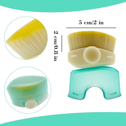 3 Pack Sunscreen Brush Applicator for Kids, Baby Sunblock Applicator with Protective Case, Sunscreen Applicator for kids, Adults, Child-Safe for Face and Body (3 pcs)