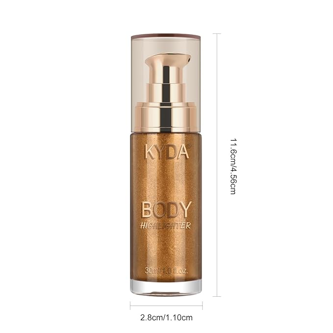 Body Shimmer Oil,Liquid Glow Illuminator Body Luminizer Glow Fl Oz#103