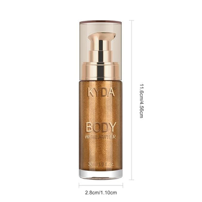 Body Shimmer Oil,Liquid Glow Illuminator Body Luminizer Glow Fl Oz#103