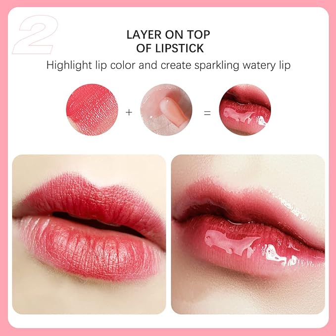 3 Set Lip Oil Hydrating Tinted